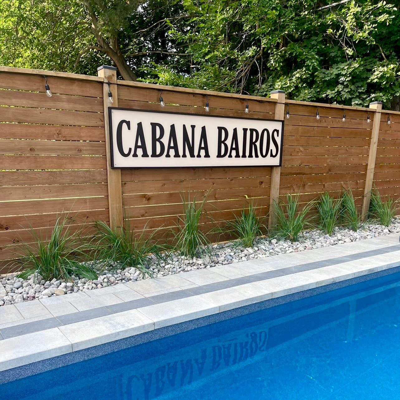 Cabana / Backyard Outdoor Sign