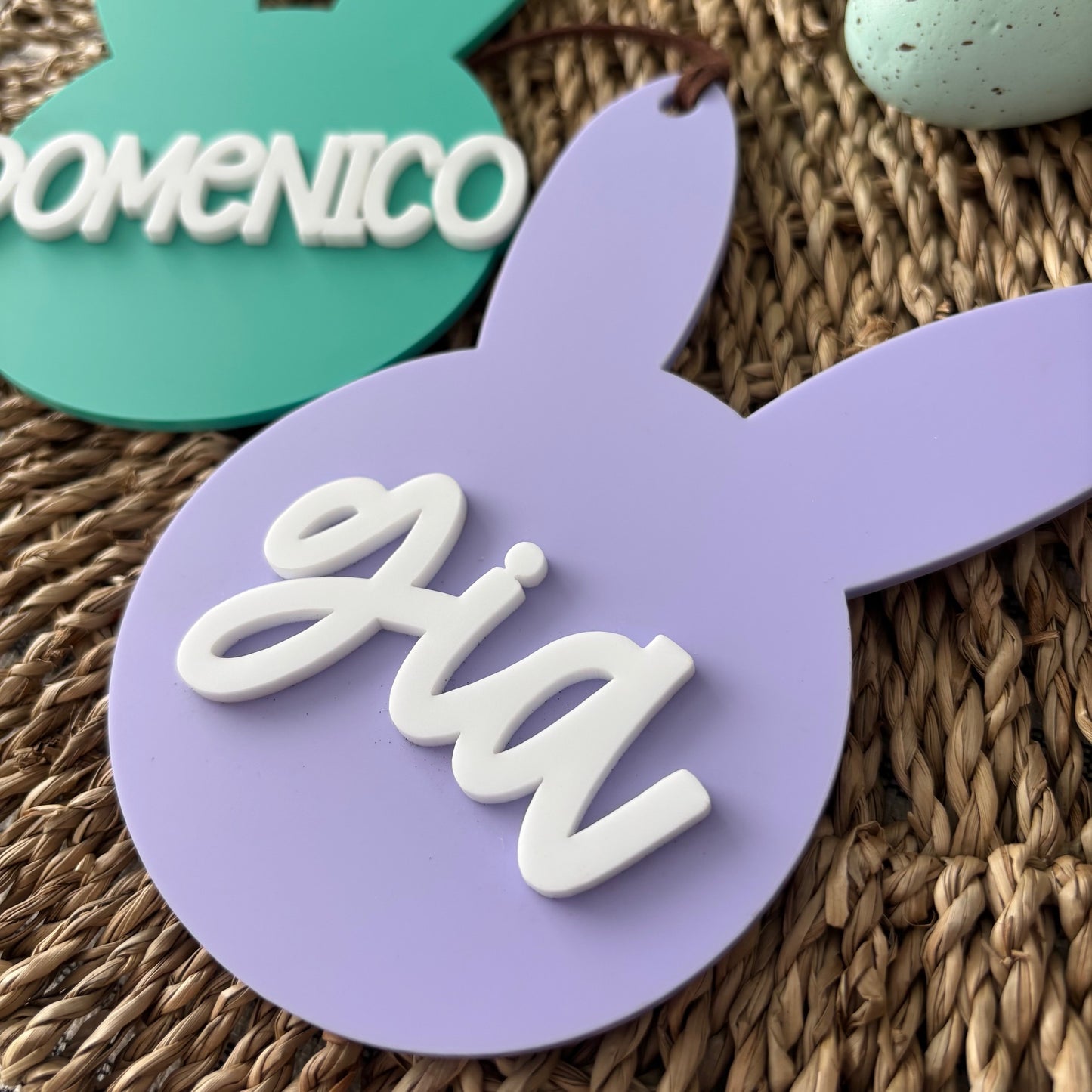 ACRYLIC BUNNY HEAD - EASTER TAG