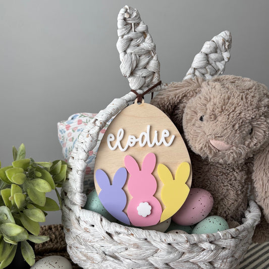 BUNNY PEEPS EGG - EASTER TAG