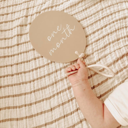 Acrylic Balloon - Monthly Milestones