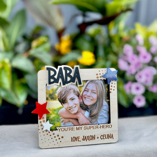 Super-Hero (stars) - Father's Day Frame