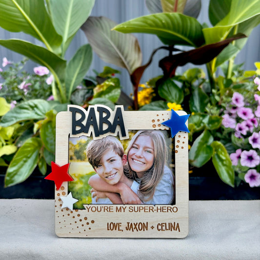 Super-Hero (stars) - Father's Day Frame