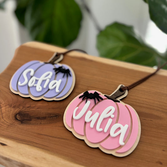 Spider Pumpkin - Halloween Tag