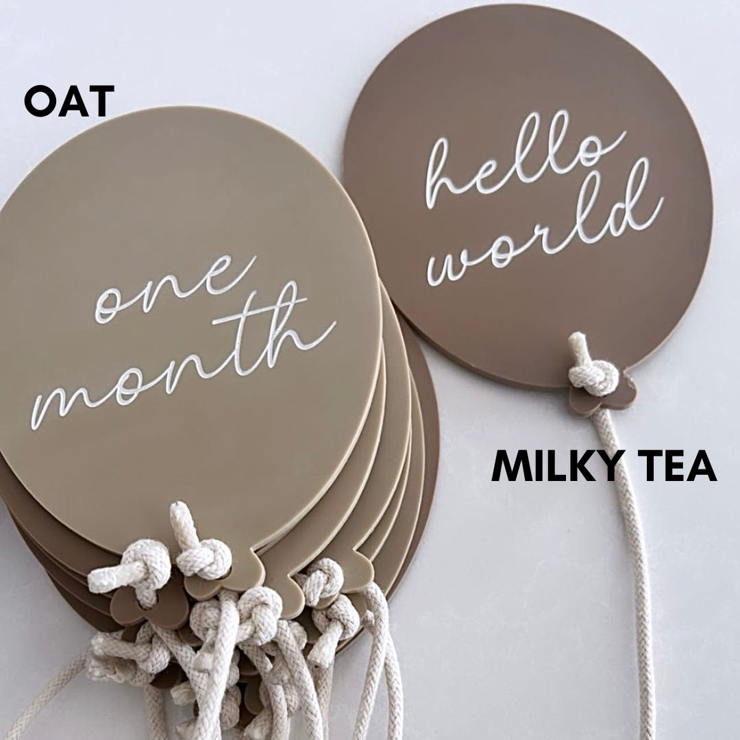 Acrylic Balloon - Monthly Milestones