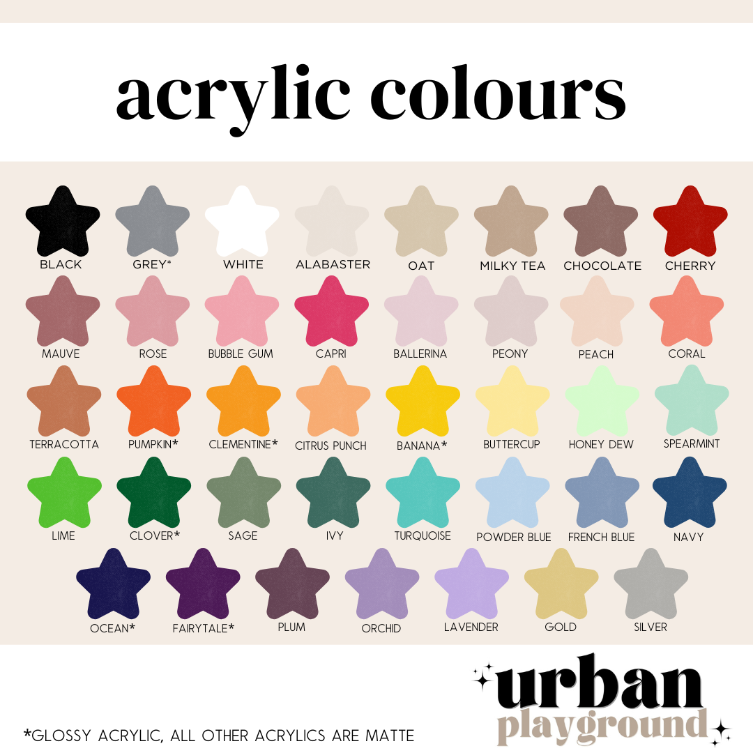 Acrylic Balloon - Monthly Milestones