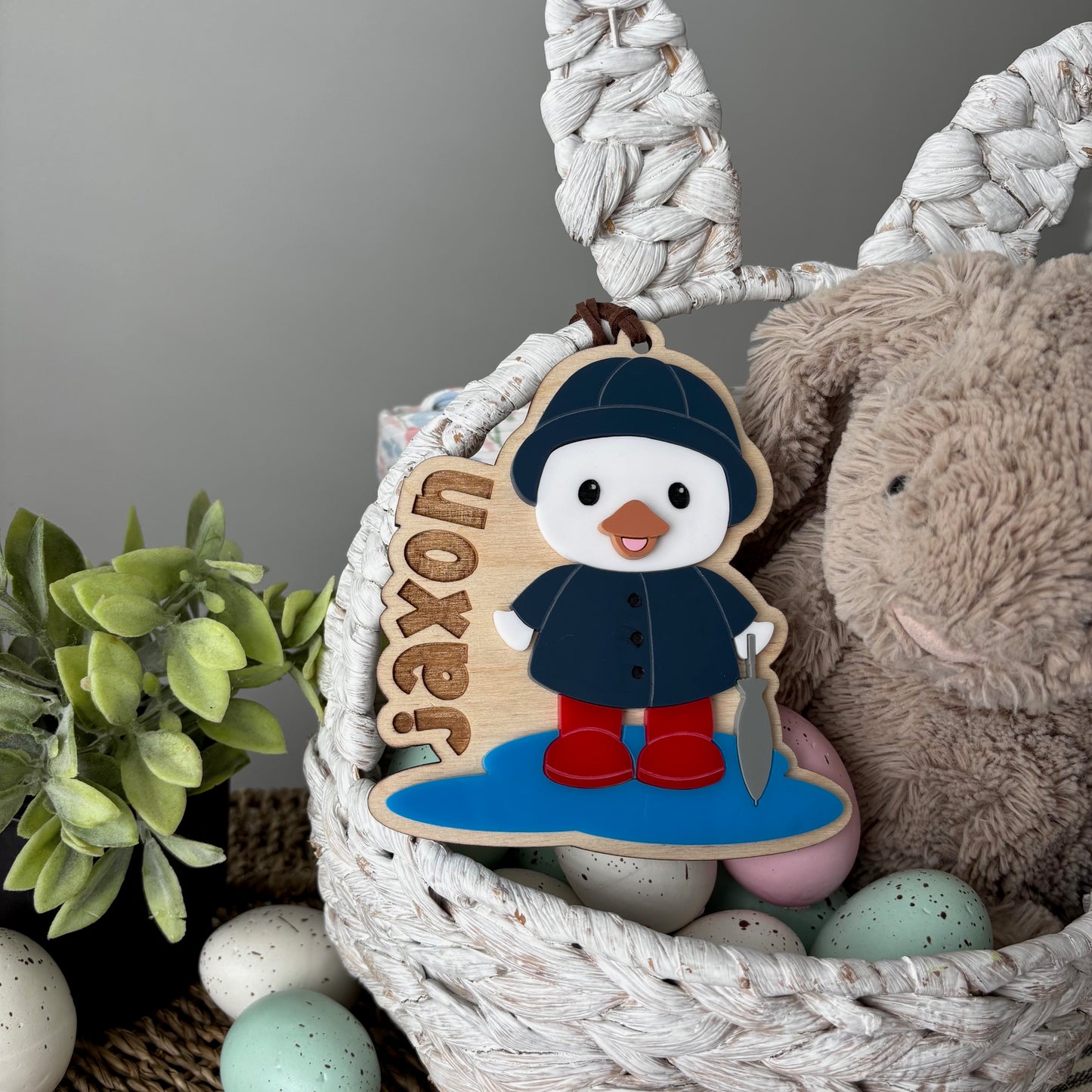RAINCOAT DUCK - EASTER TAG