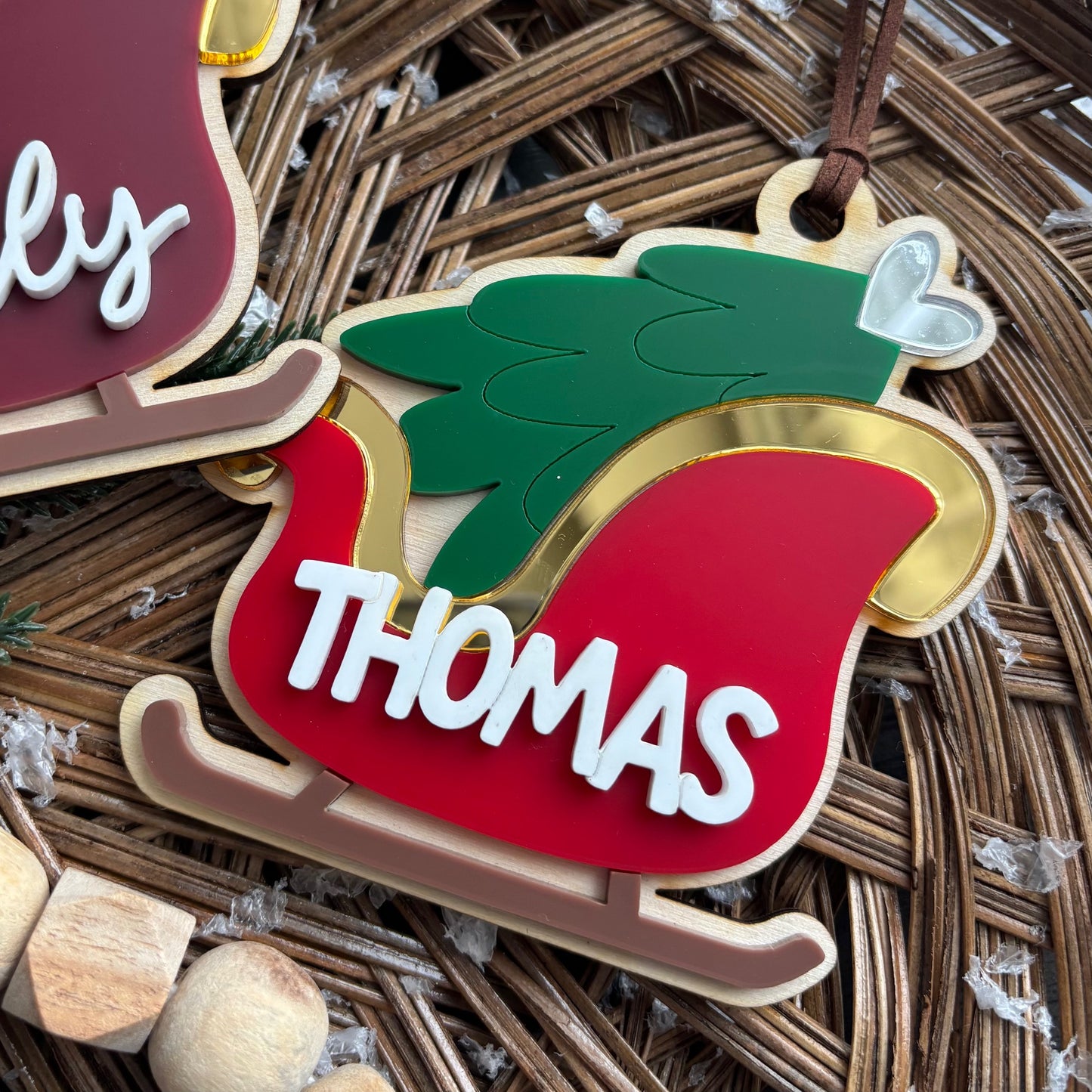 Santa's Sleigh Ornament