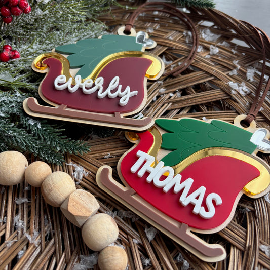 Santa's Sleigh Ornament