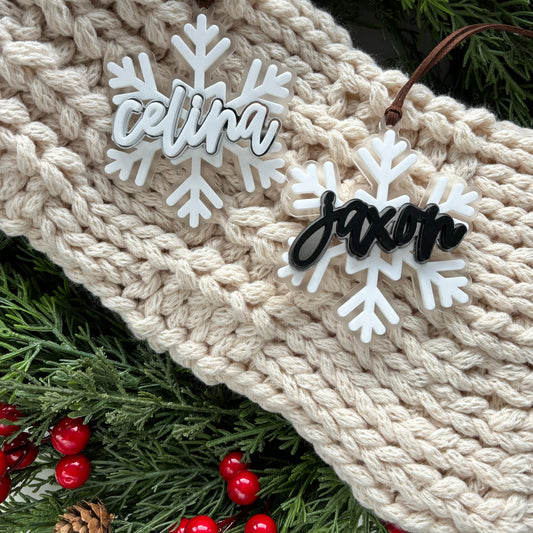 Snowflake Ornament / Stocking or Gift Tag