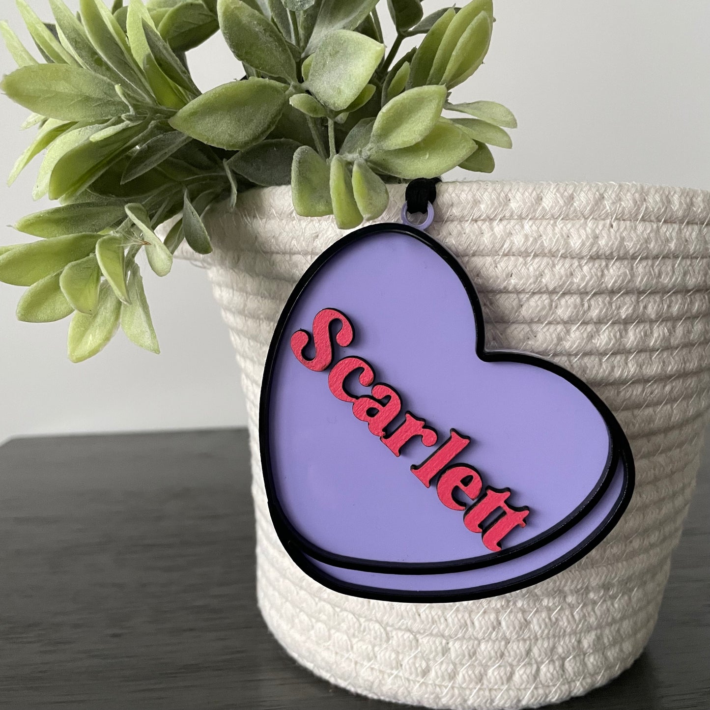 Candy Heart Valentine Tag