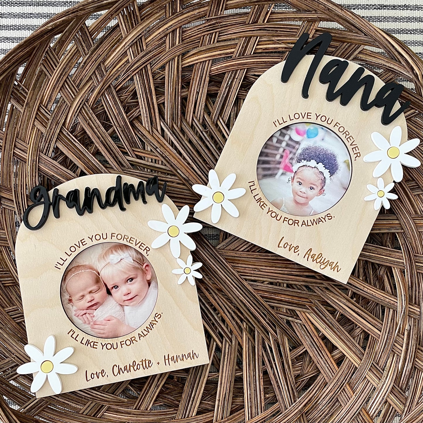 Love you for always, Daisy magnetic frame