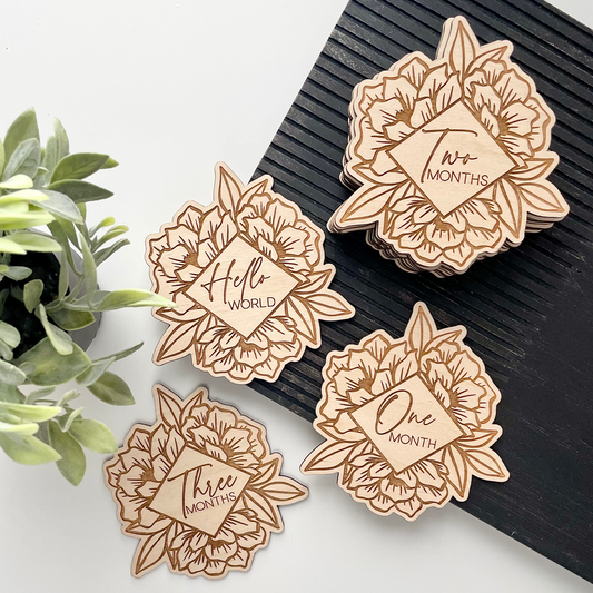 Floral Diamond - Monthly Milestones