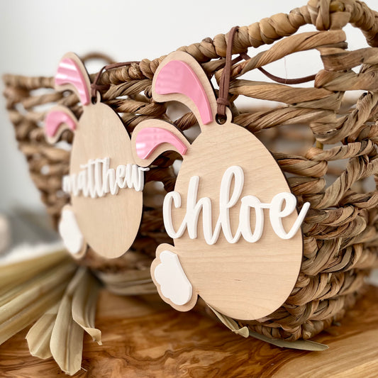 COTTON TAIL EGG - EASTER TAG
