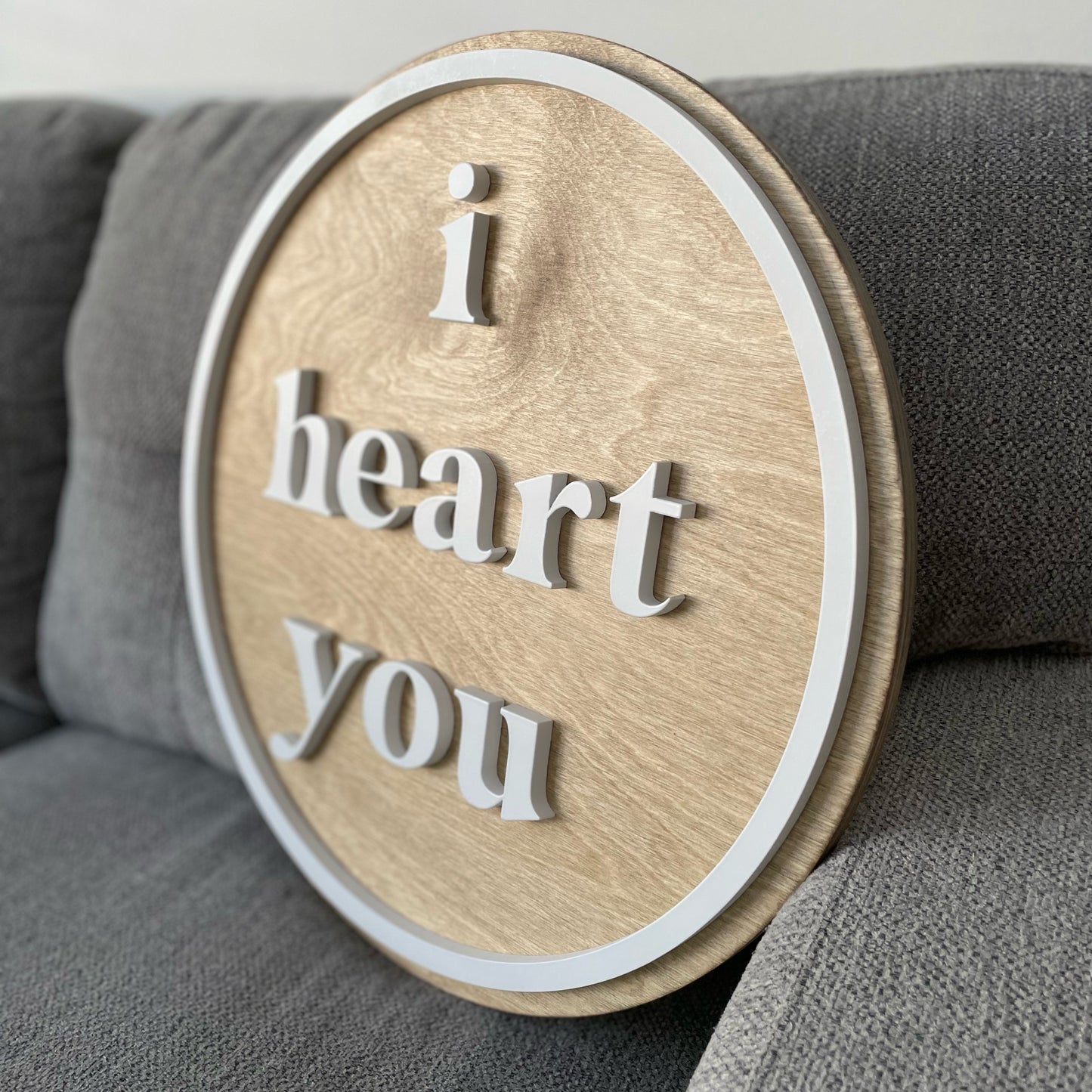 I Love You Round Sign