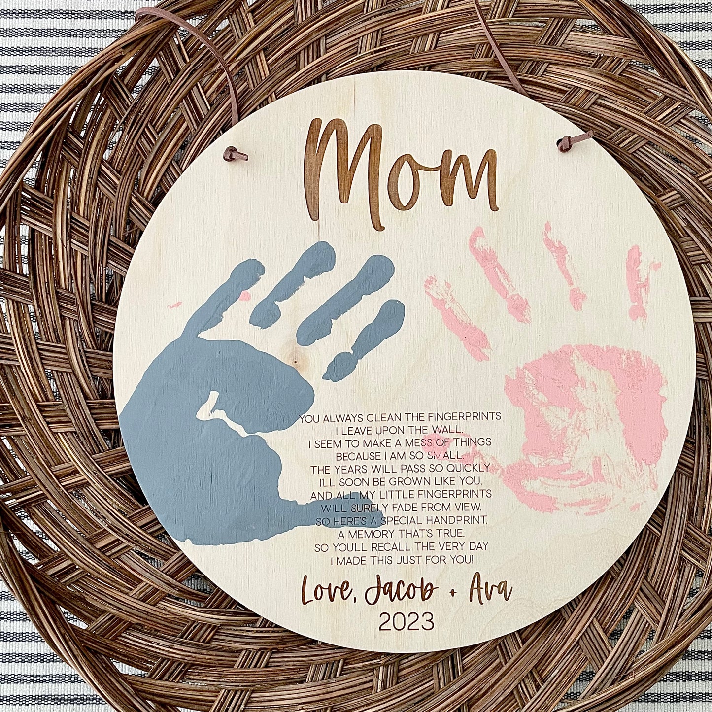 Mother's Day Handprint Plaque