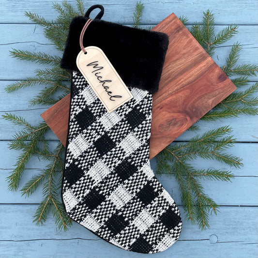 Large Arch Decorative Christmas Stocking Tags