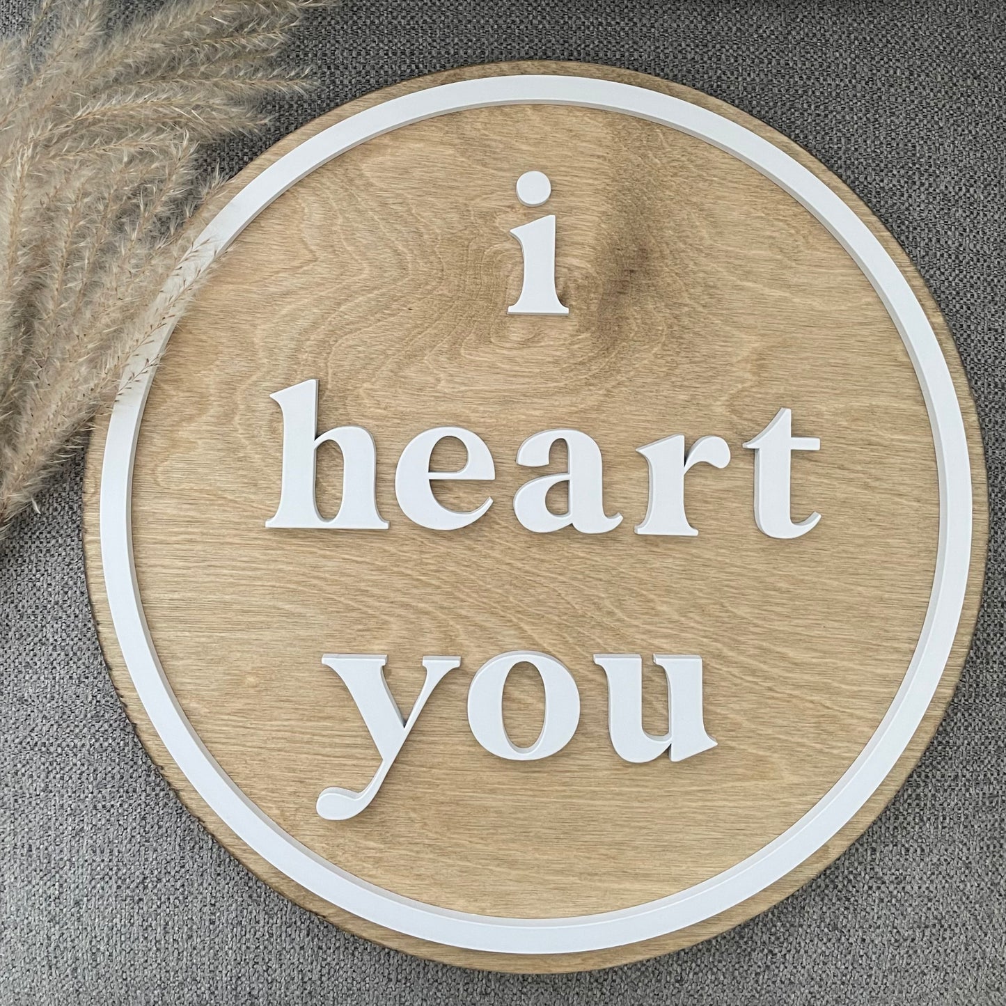 I Love You Round Sign