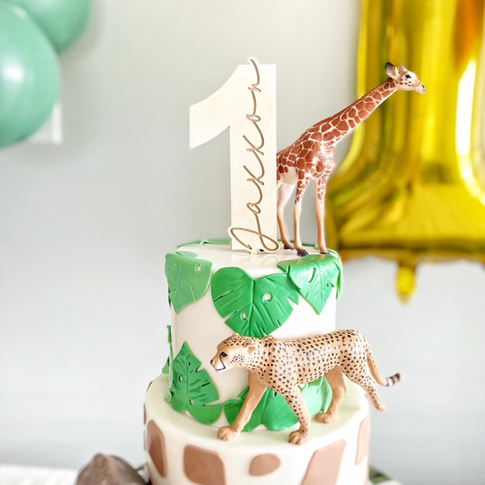 Number with Name - Cake Topper