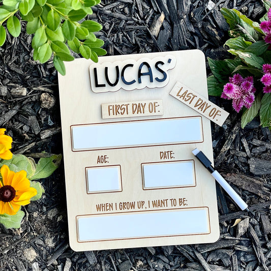 First / Last Day of School LARGE Board