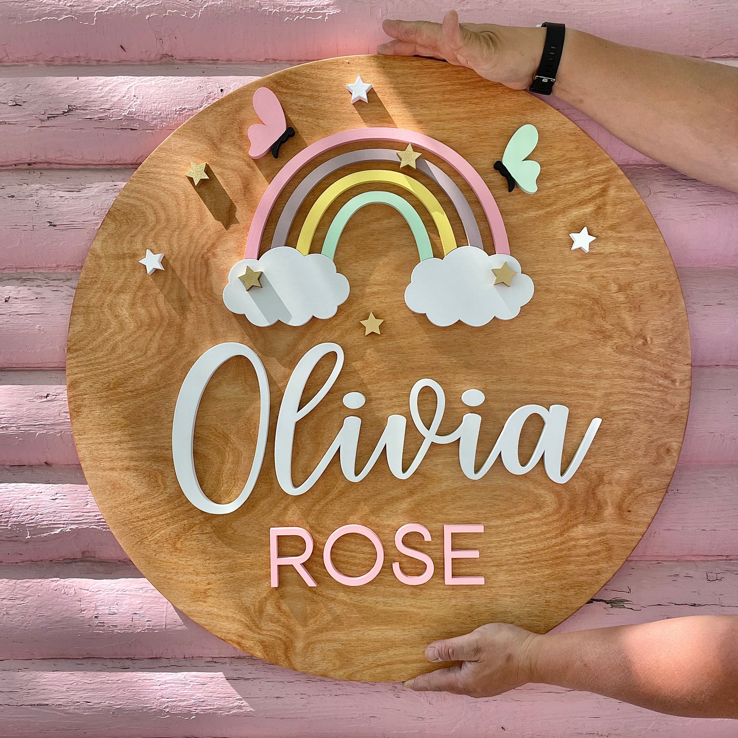 Butterfly Rainbow - Name Round