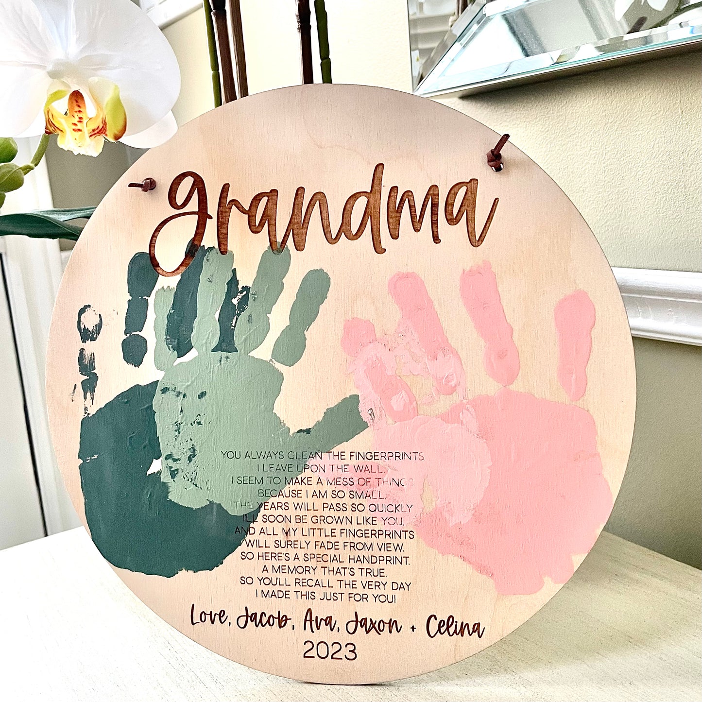 Mother's Day Handprint Plaque