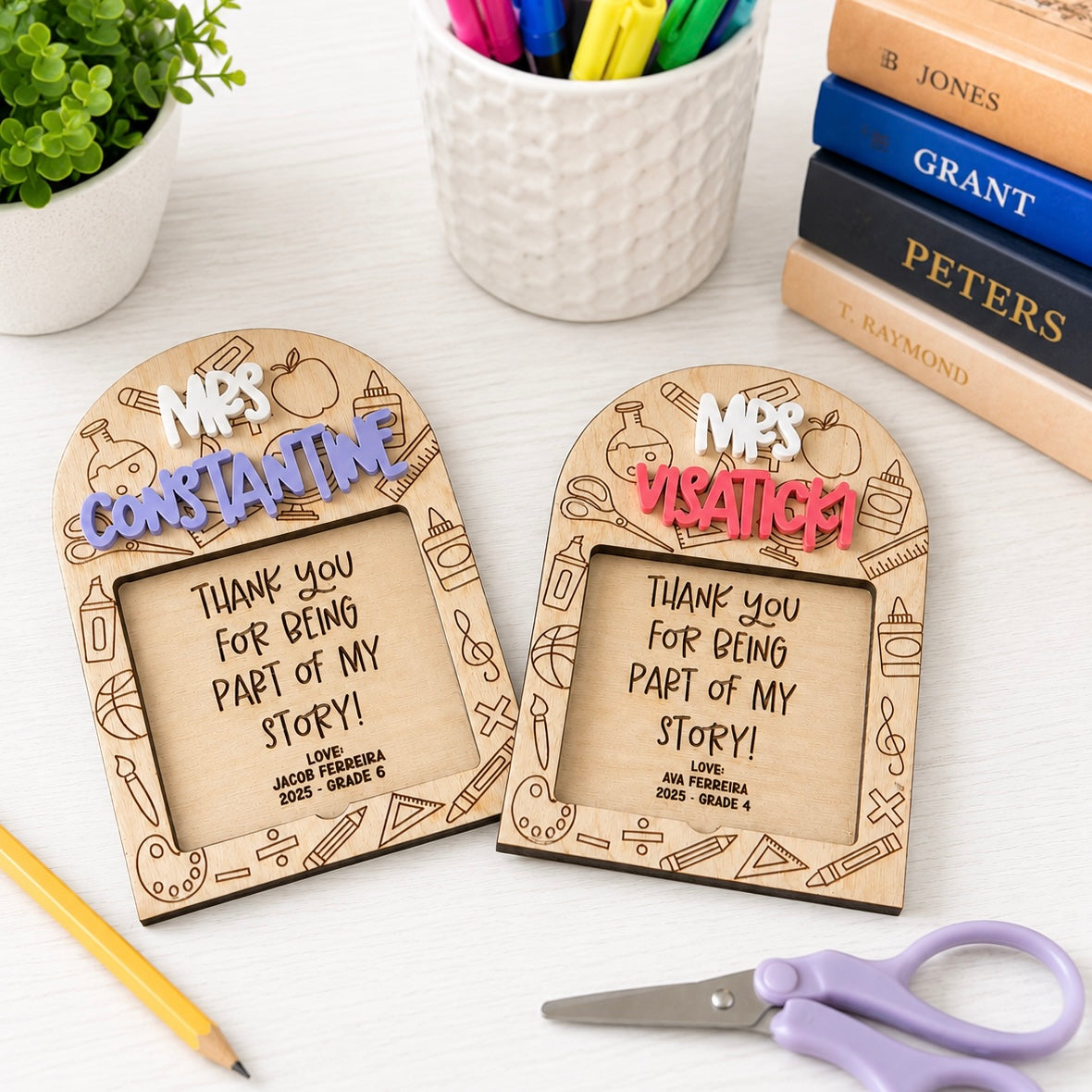 Personalized Teacher Sticky Note Pad