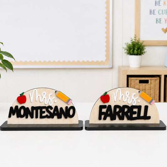 Personalized Teacher Arch Sign