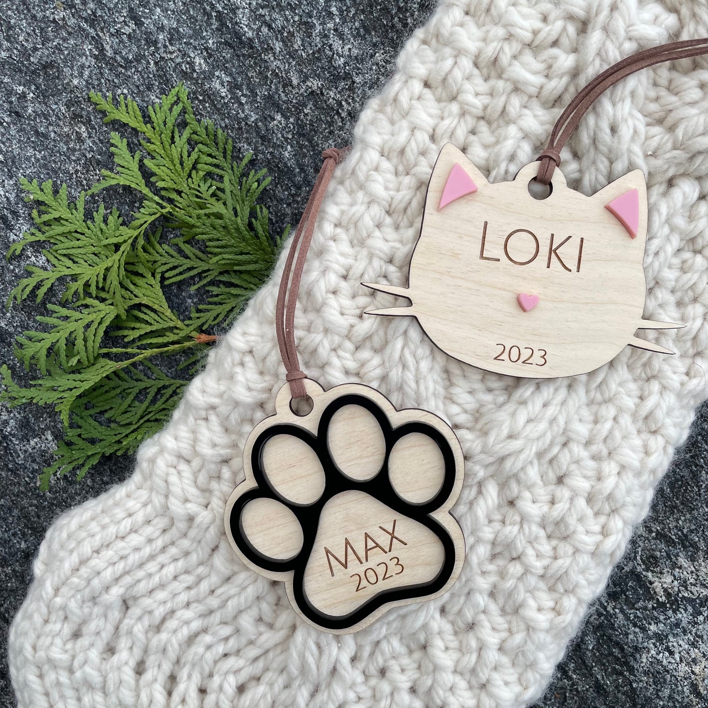 Pet Ornament / Stocking Tags