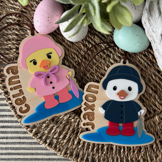 RAINCOAT DUCK - EASTER TAG