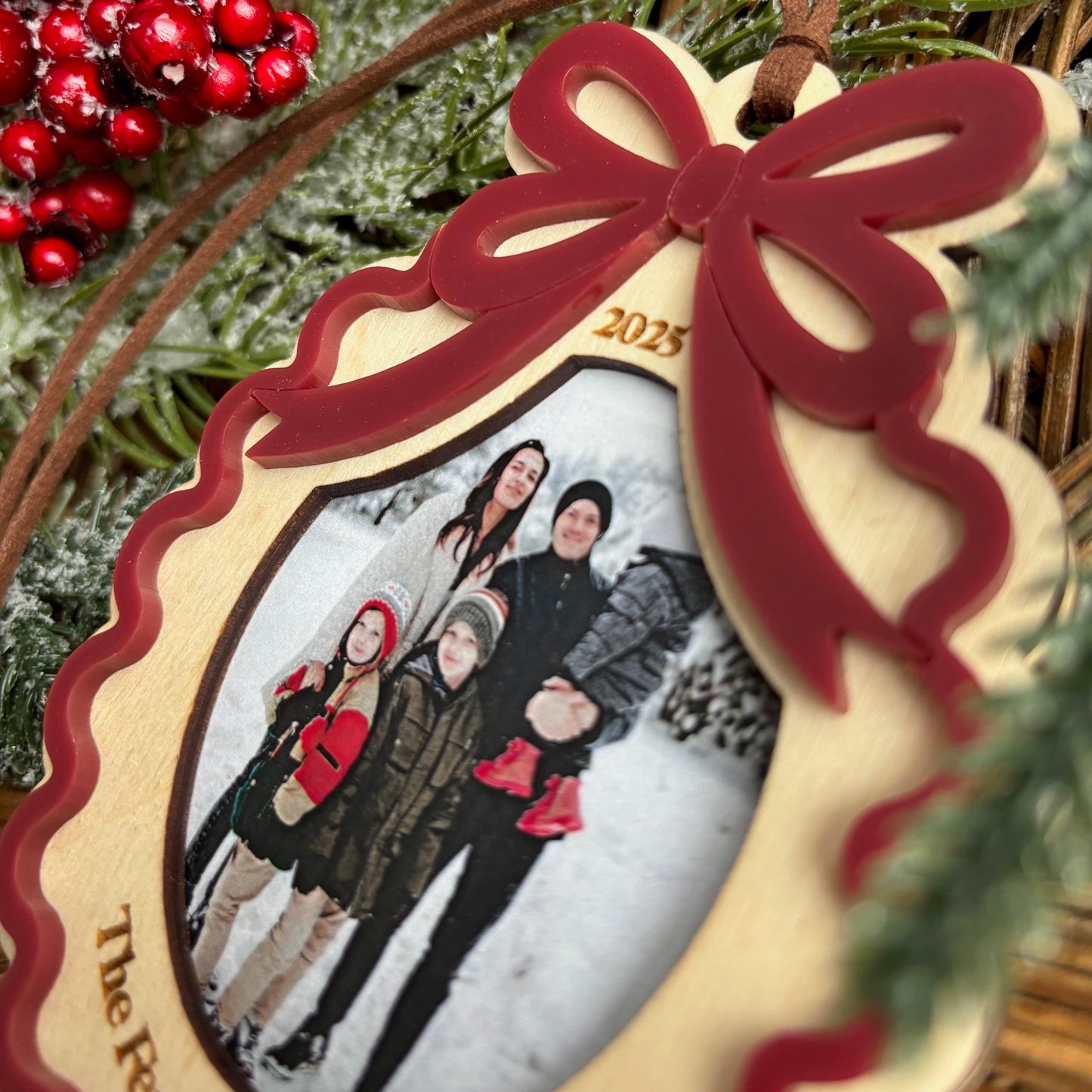 Ribbon Photo Frame Ornament