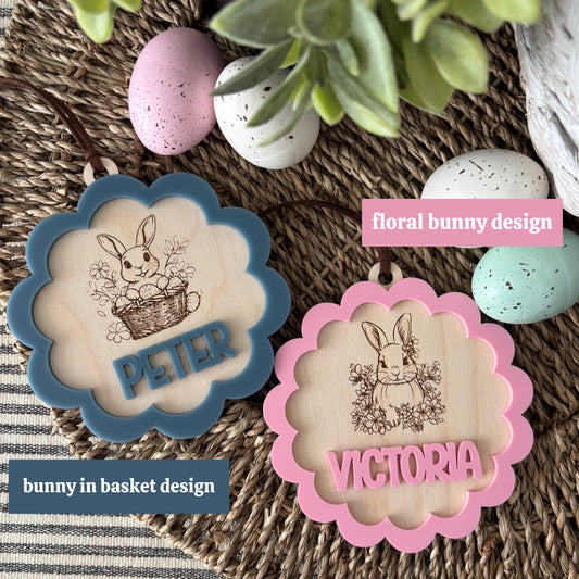 SCALLOPED EASTER TAG