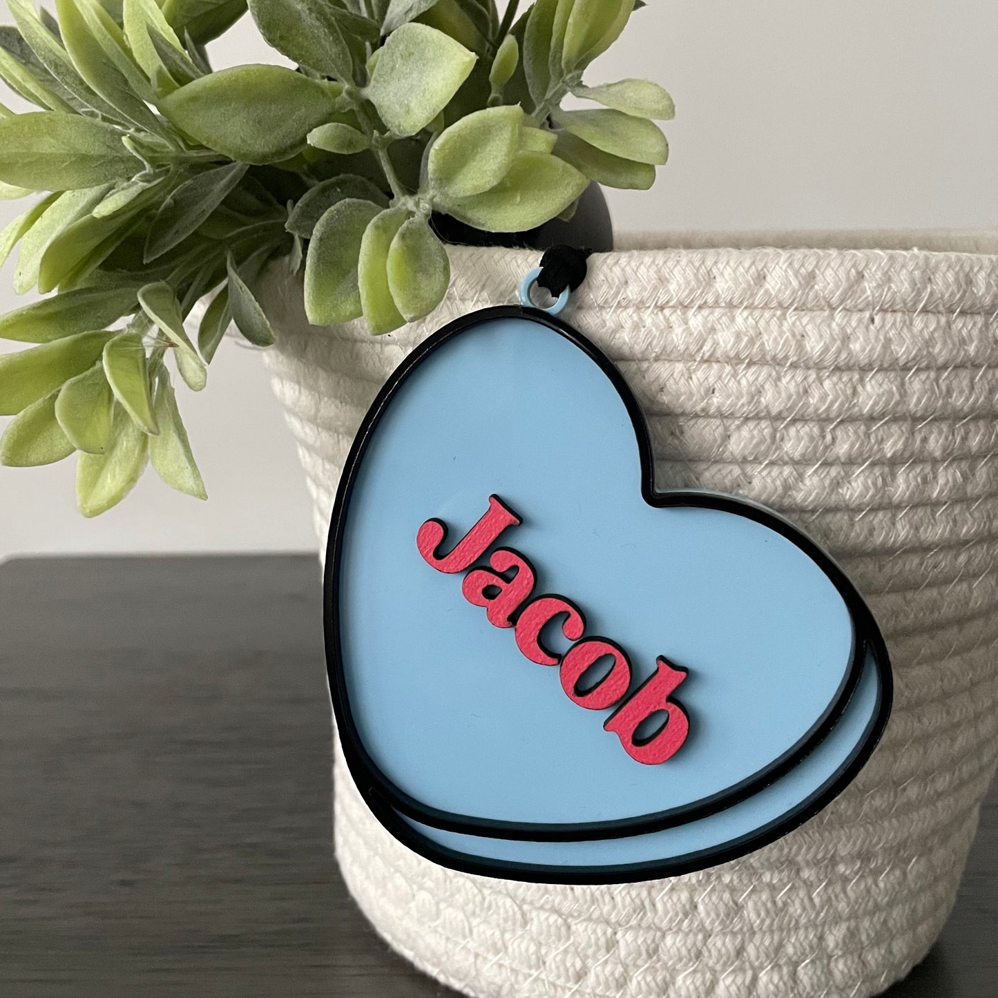 Candy Heart Valentine Tag