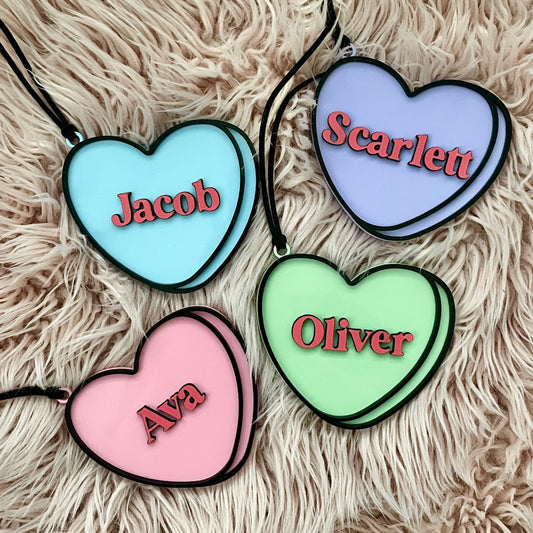 Candy Heart Valentine Tag