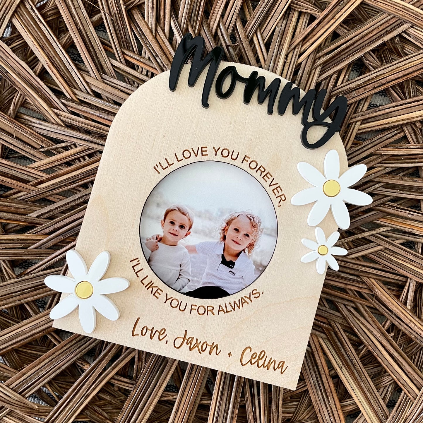 Love you for always, Daisy magnetic frame