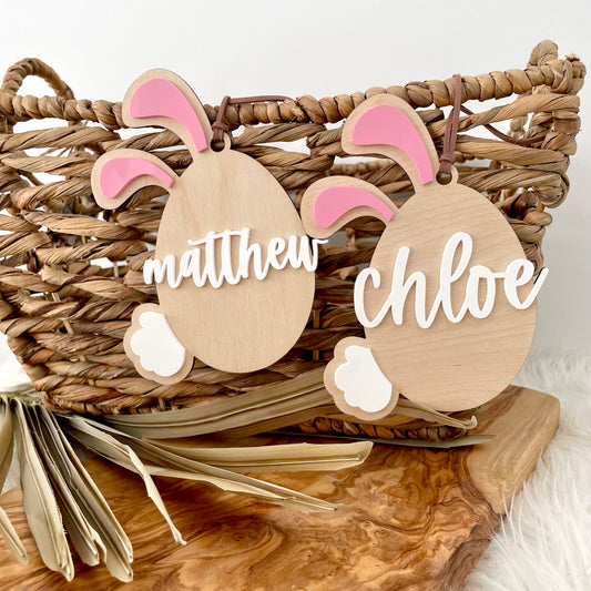COTTON TAIL EGG - EASTER TAG