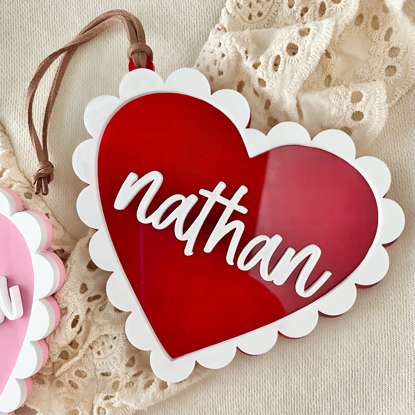 Lace Heart Valentine Tag
