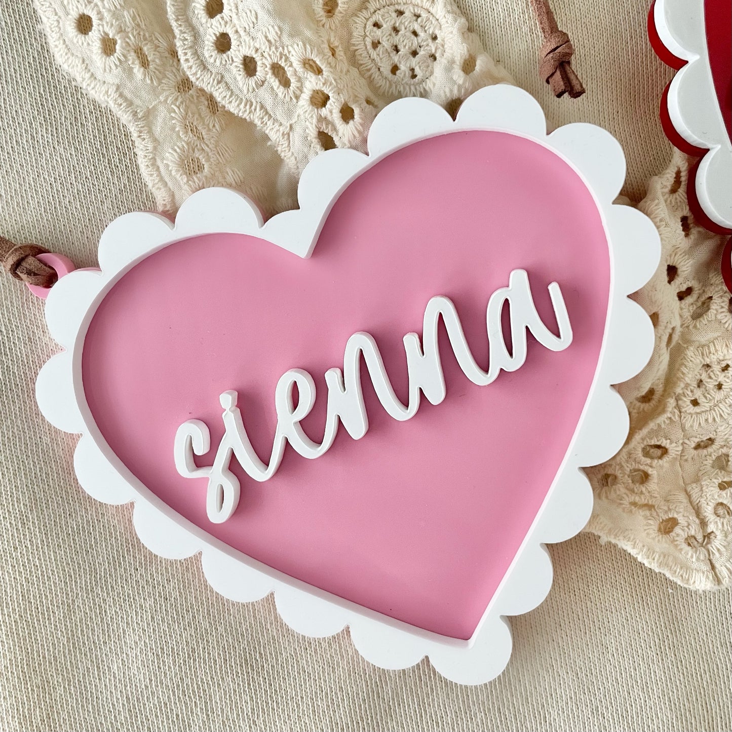 Lace Heart Valentine Tag