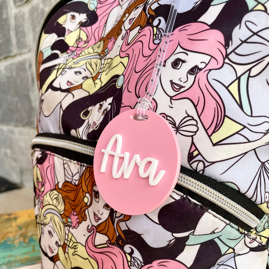 Personalized Round Backpack Tag