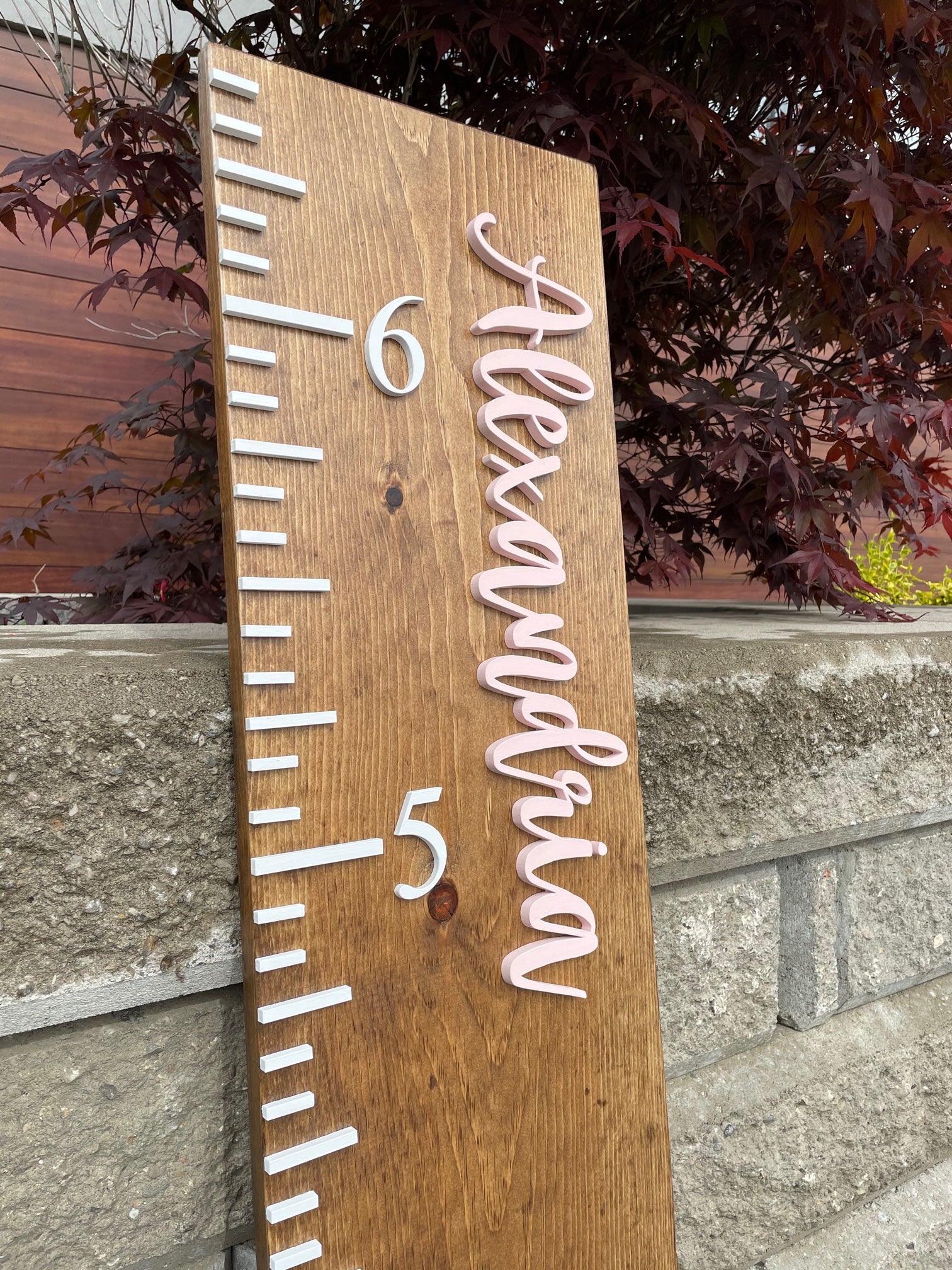 Wall Growth Chart Ruler DIY Growth Chart Ruler Sticker • Sticky