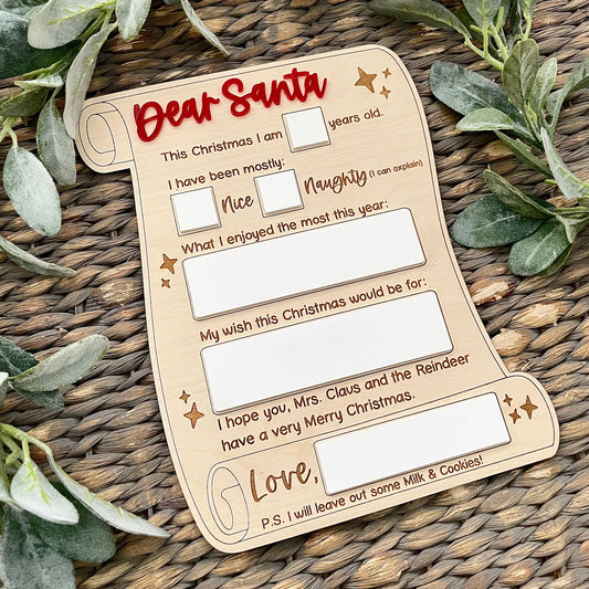 Dear Santa Scroll Letter