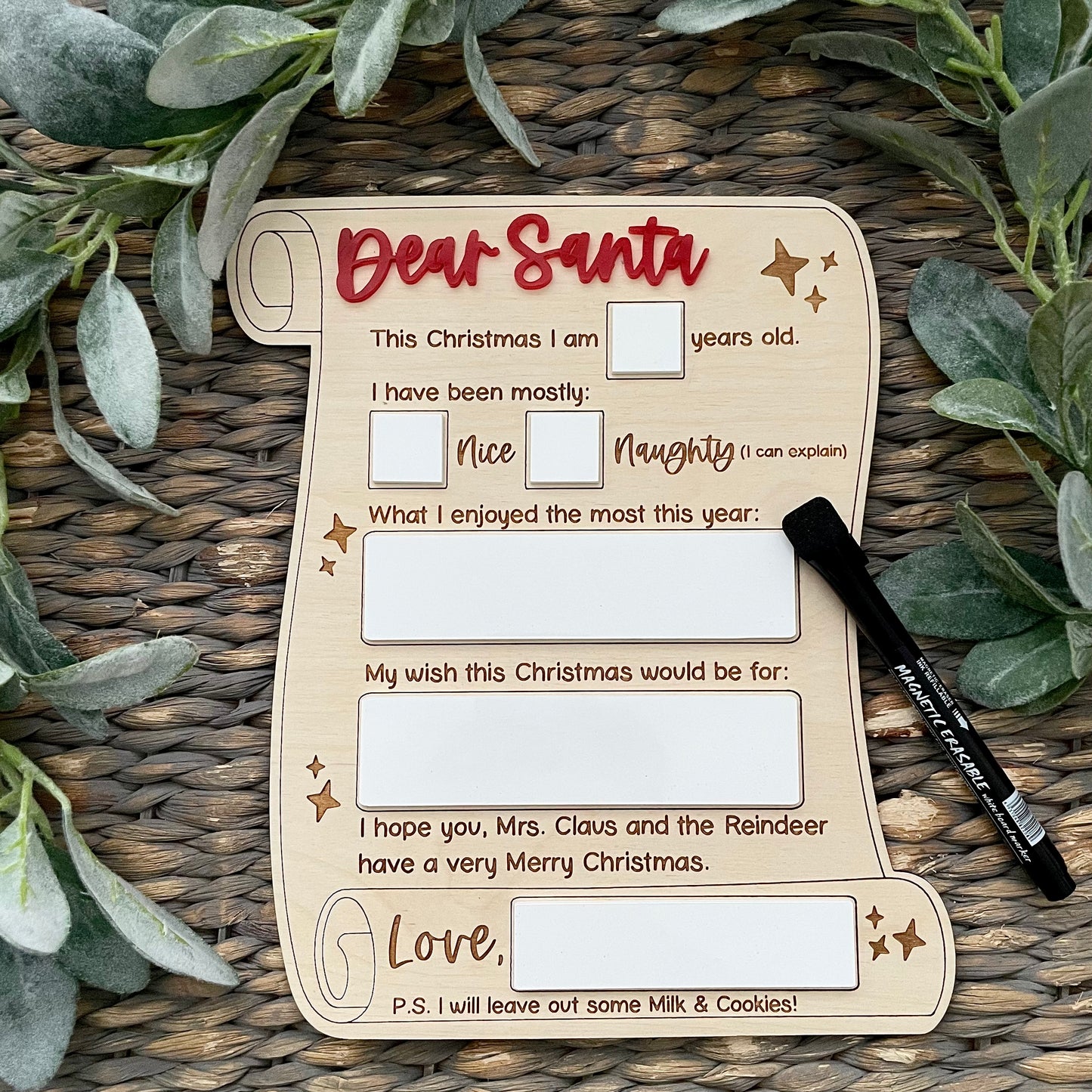 Dear Santa Scroll Letter