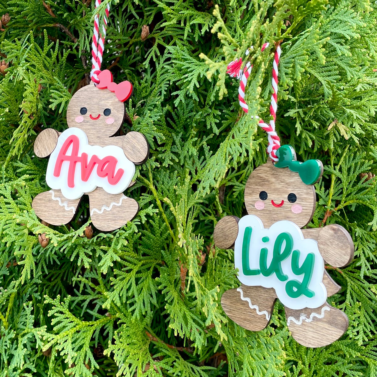 Personalized Gingerbread Ornament / Stocking or Gift Tag