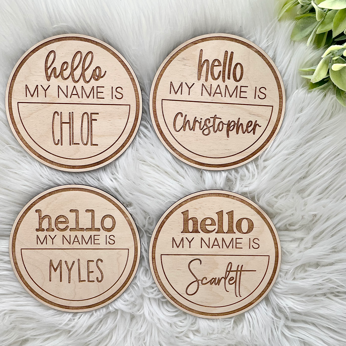 Personalized Hello my Name is - Plaque