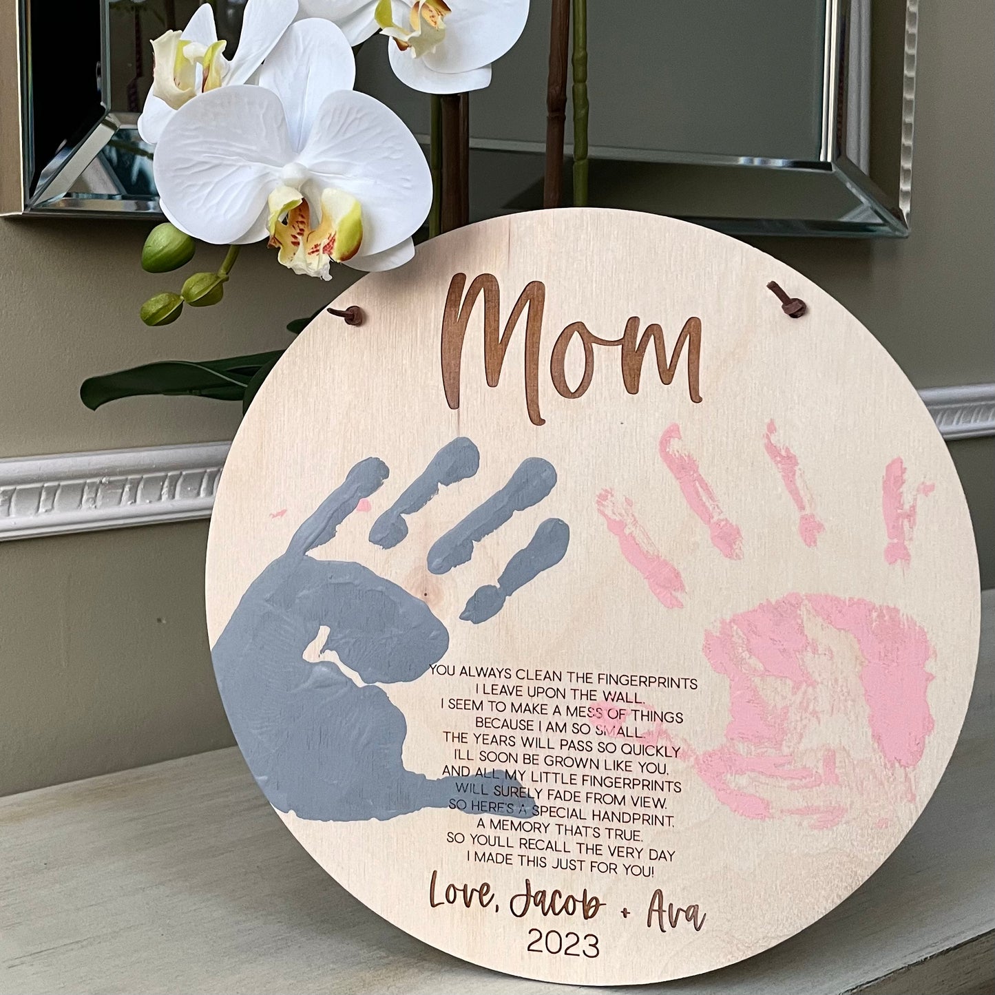 Mother's Day Handprint Plaque
