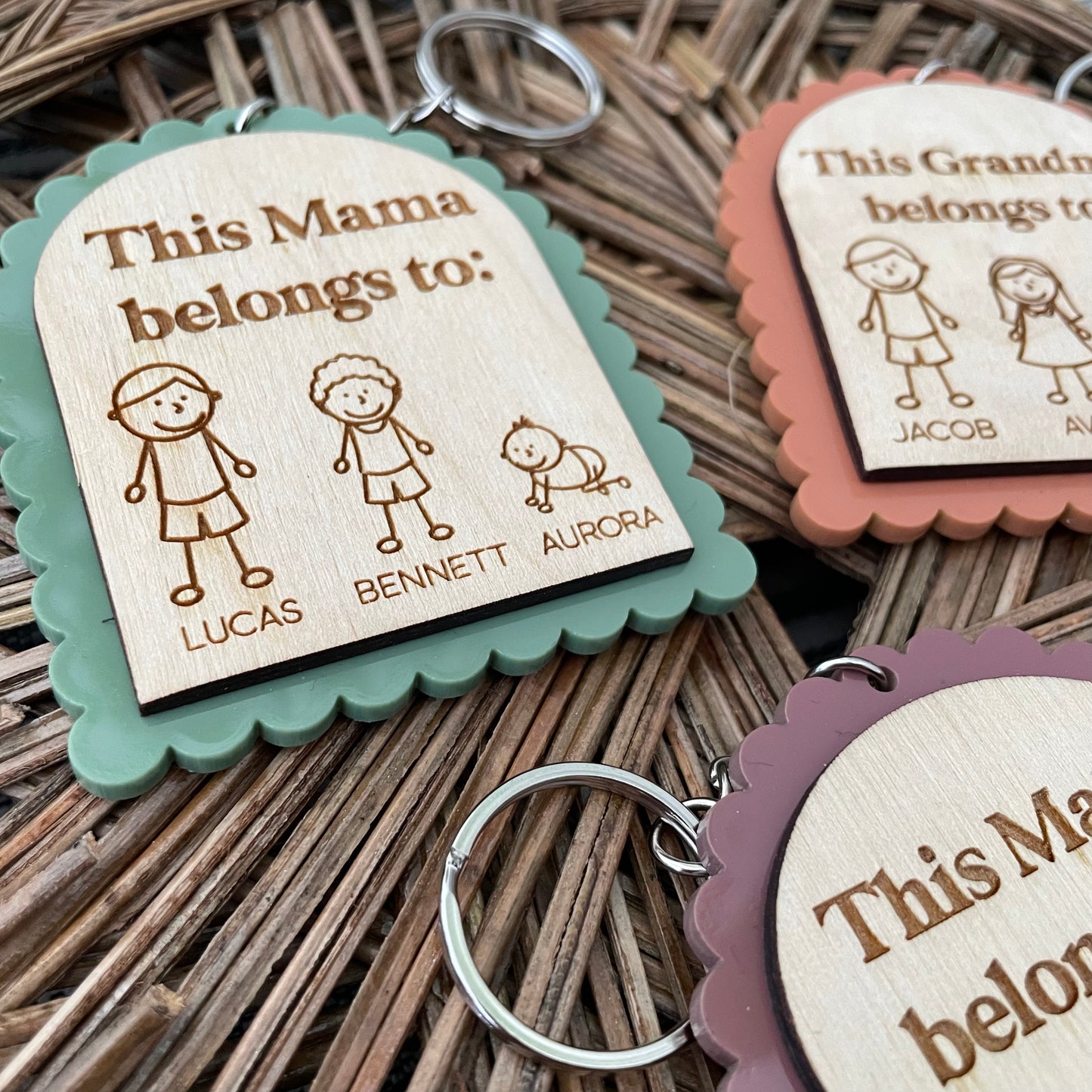 Custom Family Keychain